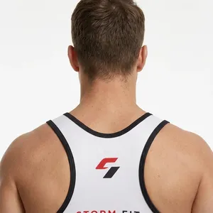Combinaison de lutte pour hommes, impression par sublimation, coupe ajustée, compression, séchage rapide, spandex, polyester, vêtements de sport - Product Image 6