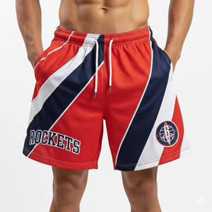 Shorts de bain décontractés pour hommes, imprimés par sublimation, séchage rapide, respirants, taille élastique, pour la plage, le fitness et la natation - Product Image 1