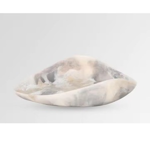 Tazón para Servir de Resina Pulida Hecho a Mano, Apto para Alimentos, con Patrones de Remolino Acuático, Ecológico - Product Image 3