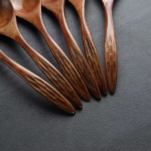 REHMAN CRAFT Wholesale Natural Wooden <b>Soup</b> Spoon Set Curved Wooden Handle Carved Texture Deep <b>Bowl</b> Design-Eco-Friendly Korean - Product Image 4