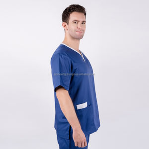 Uniformes quirúrgicos de enfermería elásticos para mujer personalizables Viet Nam Poly Rayon Spandex Jogger Bottom Impreso Hospital - Product Image 1