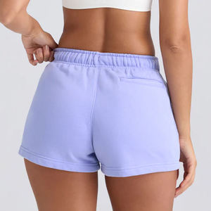 Wholesale Women Breathable Cotton Fleece Sweat <b>Shorts</b> Custom Logo French Terry <b>Lounge</b> <b>Shorts</b> Drawstring Closure OEM <b>Shorts</b> - Product Image 6