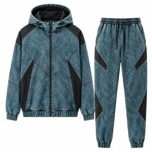Ensemble de survêtement tendance effet dégradé Sun Fade – Haut et pantalon assortis, confortables pour l'extérieur - Product Image 6