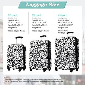 ชุดกระเป๋าสปินเนอร์3ชิ้นพร้อมล็อค TSA น้ำหนักเบา20 "+ 24" + 28" - Product Image 4
