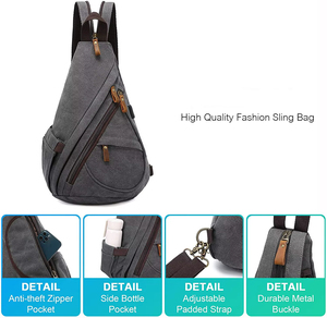Sac bandoulière léger, sac messager, sac à bandoulière décontracté et tendance avec sangle réglable, vente en gros, sac bandoulière promotionnel personnalisé - Product Image 6
