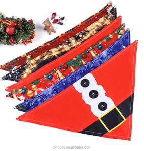 Custom <b>Christmas</b> Bandana Holiday Pet Dog <b>Scarf</b> Personalized Festive Printed Outdoor Silk Wholesale - Product Image 2