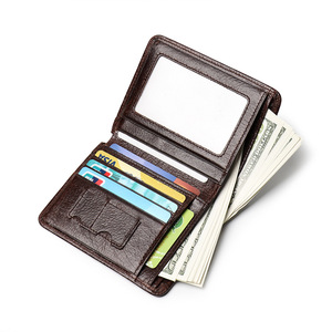 Genuine Leather <b>Card</b> <b>Holder</b> <b>Wallet</b> Premium Quality Minimalist Slim Customizable Colors & Logo Unisex Compact Design No Closure - Product Image 2