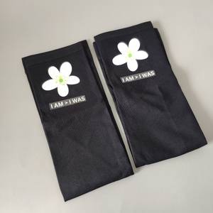 Manchon de bras sans couture noir à motif floral pour adultes, protection anti-UV, design extensible unisexe, pour cyclisme et activités de plein air, personnalisable - Product Image 6