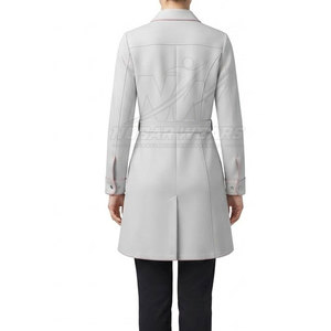 Blouse de travail médicale pour femmes, coupe ajustée, manches longues, uniforme de laboratoire, vêtements professionnels pour médecins avec plusieurs poches utilitaires - Product Image 6