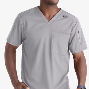 Tenues d'infirmière en toile unisexe de luxe, chemises et ensembles uniformes à manches courtes, séchage rapide, respirants, service OEM, hôpital - Product Image 4