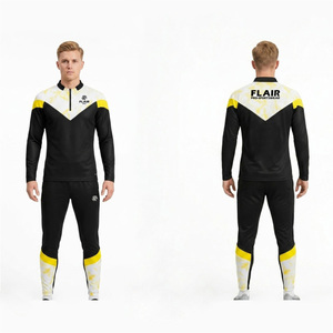 Ensemble d'entraînement de football haute performance – Veste respirante à fermeture éclair intégrale et pantalon de jogging fuselé - Product Image 1