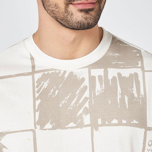 Good Quality Heavyweight 280gsm Polyester Cotton Oversized Drop Shoulder O-neckline Short Sleeve T-<b>shirt</b> Custom t <b>Shirt</b> - Product Image 6