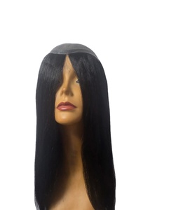 Light <b>Brown</b> Brazilian Remy Human Hair Topper for Women High Density 150% Tangle Free 20 Inches <b>Medium</b> Length Glueless for Base - Product Image 3