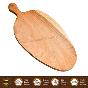 Planche à découper en bois d'acacia fini couleur bois naturel pour hôtels et restaurants / Planche de boucher en bois - Exportateur - Product Image 5