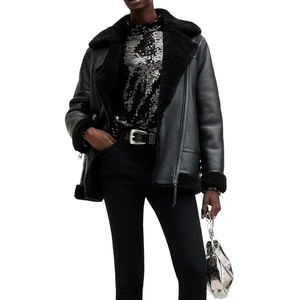 Veste d'hiver en cuir pour femme, texture douce, idéale pour les tenues quotidiennes et le confort - Product Image 6