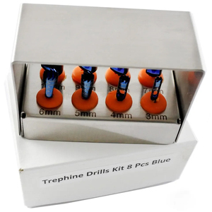 Instrumentos Bone Bridge: Kit de 8 piezas de trepanos dentales de acero personalizados, acabado pulido, accesorios para instrumentos manuales, CE - Product Image 3