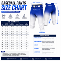 Pantalons de baseball personnalisés imprimés pour hommes et jeunes, pantalons de performance sublimés, pantalons de softball d'équipe, antibactériens, 100% polyester