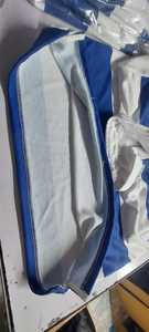 <b>Men's</b> <b>Long</b> <b>Sleeve</b> Rugby Jersey Polo <b>Shirt</b> Blue <b>White</b> Striped Breathable Button Collar Top Sublimation Design New Arrival - Product Image 4
