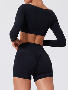 Conjunto Deportivo de Yoga sin Costuras para Mujer, Cintura Alta, Transpirable, Elástico, Estilo Cupido, Leggings para Entrenamiento - Product Image 5