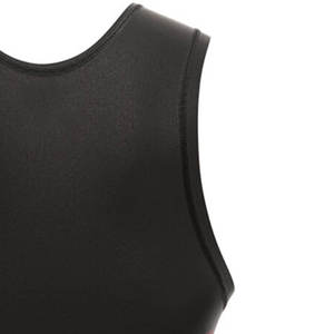 Combinaison de lutte ajustée pour homme, noir et gris, imprimé dragon, bordure rouge, sublimation, tissu respirant, spandex, polyester, adulte, personnalisable. - Product Image 6