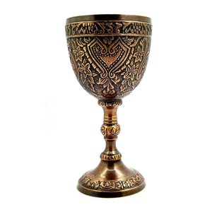 Copa de Vino de Metal con Diseño de Grabado de Rosas, Chapada en Oro, para Bar, Fiestas, Copa de Vino Tinto de Tallo Largo, Copa para Beber Cócteles - Product Image 5