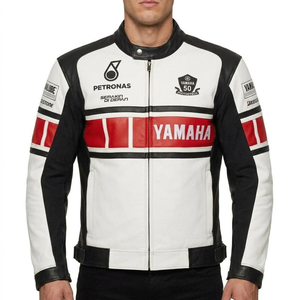Ramaha MotoCP <b>Racing</b> <b>Jacket</b>/Chaqueta Stylish Leather Riding Gear Protection Level 2 CE Certified - Product Image 2