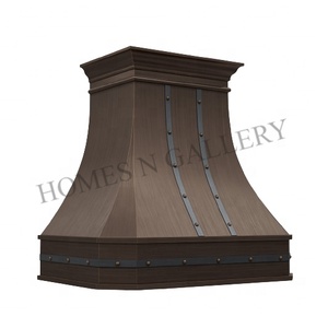 Campana Extractora de Cocina de Acero Inoxidable Personalizada, Montada en la Pared, con Acabado Antiguo, Estilo Rústico, Superventas - Product Image 6
