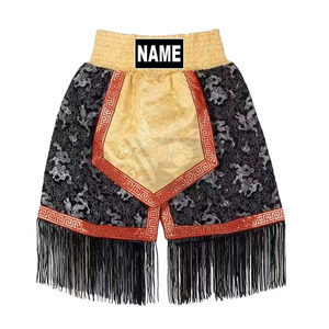 Nouvelle Arrivée Shorts de Boxe Muay Thai Personnalisables en Satin Taille Haute avec Cordon Anti-Plis Séchage Rapide Respirant pour Hommes - Product Image 6