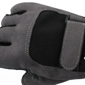 <b>Half</b> Finger Gym Fitness Gloves with Wrist Strap Support for Weight Lifting Women Suede Breathable Non <b>Slip</b> Adjustable 0.5kg - Product Image 6