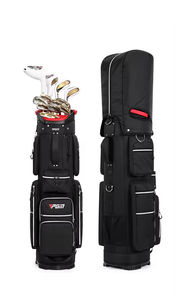 Sac de golf pliable en cuir PU de qualité supérieure, durable et imperméable, avec 14 séparateurs pleine longueur, housse de pluie de voyage assortie, pour un rangement maximal des clubs - Product Image 5