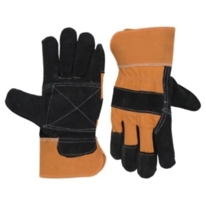 Guantes de Trabajo Antideslizantes de Cuero Vacuno de Primera Calidad, Certificados por la CE, de 11 oz, con Puño de Seguridad para Protección de Manos y Cuerpo - Product Image 5