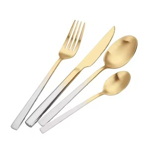 Ensemble de couverts en métal de luxe, vaisselle en acier inoxydable pour hôtel, restaurant et service de cuisine - Product Image 2