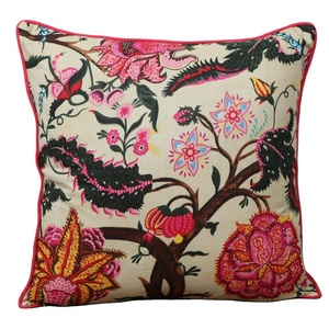 ปลอกหมอนอิงทรงสี่เหลี่ยมลายเรขาคณิตสีทึบตกแต่งบ้านสำนักงานทำมืออย่างสวยงาม - Product Image 1