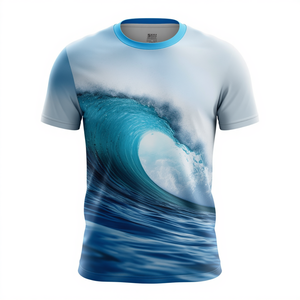 Men Ocean Wave Sublimation Short <b>Set</b> - Product Image 3