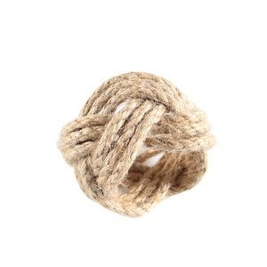 Porte-serviettes en jute fait main pour table à manger – Organisateur de serviettes en fibres naturelles écologiques pour la maison, la cuisine, vente en gros - Product Image 3