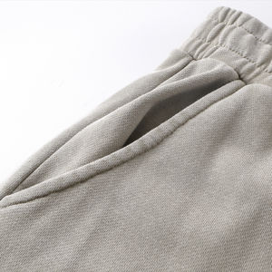 ผู้ผลิตกางเกงวอร์มแบบสั่งทำพิเศษ เนื้อผ้าฟลีซระบายอากาศดี ซับในสองชั้น ทรงหลวมแบบซ้อนทับ คุณภาพสูง ขนาดใหญ่พิเศษ เอวยางยืด สำหรับผู้ชาย - Product Image 5