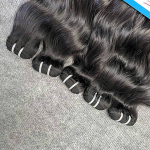 2025 VENTA FLASH Extensiones de cabello humano natural vietnamita Con permanente Trama rizada Color negro Tamaño grande en stock - Product Image 2