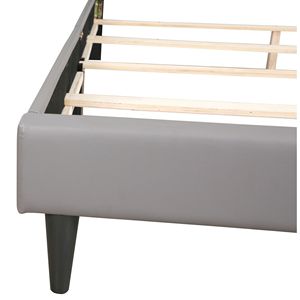 Letto Singolo in Metallo Grigio Chiaro, Comodo e Elegante - Product Image 6