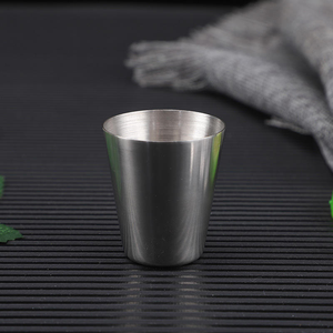 Verre à shot incassable en acier inoxydable personnalisé imprimé – Petit verre à vin en métal - Product Image 2