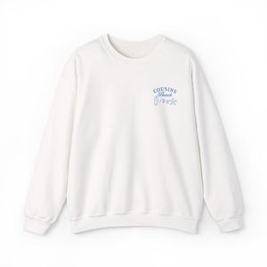 Sudadera de cuello redondo bordada Cousins Beach, unisex, de corte holgado, tejida en algodón, estilo casual para verano y streetwear. - Product Image 2