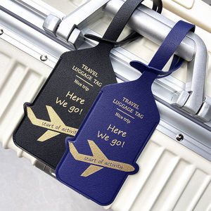 ป้ายติดกระเป๋าหนัง PU แบบปรับแต่งได้ พร้อมชื่อและโลโก้ส่วนตัว ขนาด 12x7.8x0.4 ซม. - Product Image 4