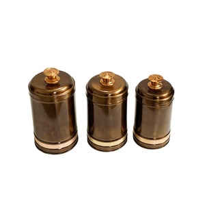 Vente chaude Galvanisé Zinc Métal Cuisine Boîte Boîte À Pain Bin En Métal Étain Sucre Café Boîte Ensemble Boîtes De Stockage Des Aliments - Product Image 3