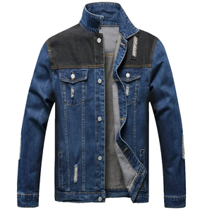 Custom Clothing Manufacturers Vintage Outdoor Trucker <b>Jacket</b> Boxy Fit Cropped Non Stretch <b>Denim</b> <b>Jacket</b> for <b>Men</b> - Product Image 3