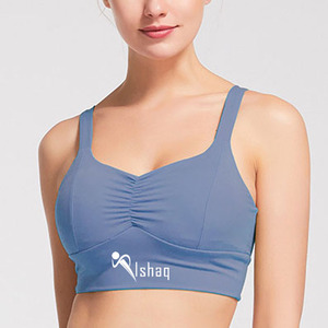 Fixed Seamless Training Yoga Bra Custom Backless Elastic For Sports Push Up Bra - Product Image 5