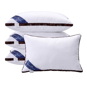 Oreiller de sommeil en coton de qualité supérieure, respirant, anti-allergie, pour un confort optimal, avec logo personnalisé, vente en gros, prêt à être expédié - Product Image 1