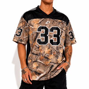 Camiseta de Fútbol Americano de Malla de Camuflaje, Talla Grande, Transpirable, para Entrenamiento Deportivo, con Estampado de Número, Uniforme de Equipo, Venta al Por Mayor - Product Image 6