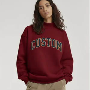 Sudadera Profesional de Alta Calidad con Cuello Alto para Mujer, Otoño, Poliéster/Algodón, Forro Polar Ligero, Personalizable con Impresión Frontal - Product Image 1