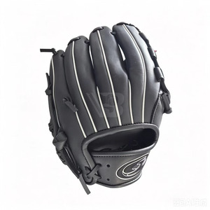 Gants de baseball en cuir de qualité supérieure avec sangle réglable et rembourrage absorbant les chocs sur la paume - Product Image 2