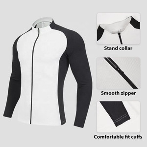 High Quality Custom Breathable Quick Dry Sweat-Wicking Full Sleeve Cycling Jersey for Men Lightweight Fashionable Bike OEM - Product Image 3