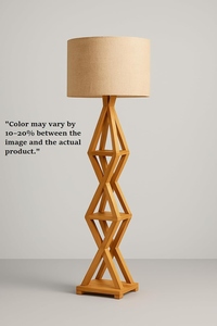 Lámpara de Pie Moderna de Madera al por Mayor, Diseño Geométrico, Fabricante, Luz Personalizada para Sala de Estar, Dormitorio, Decoración del Hogar, OEM, ODM - Product Image 2